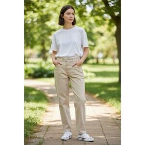 Cambio Women’s Stretch Denim High Waisted Jeans NWOT Size 12 Tan